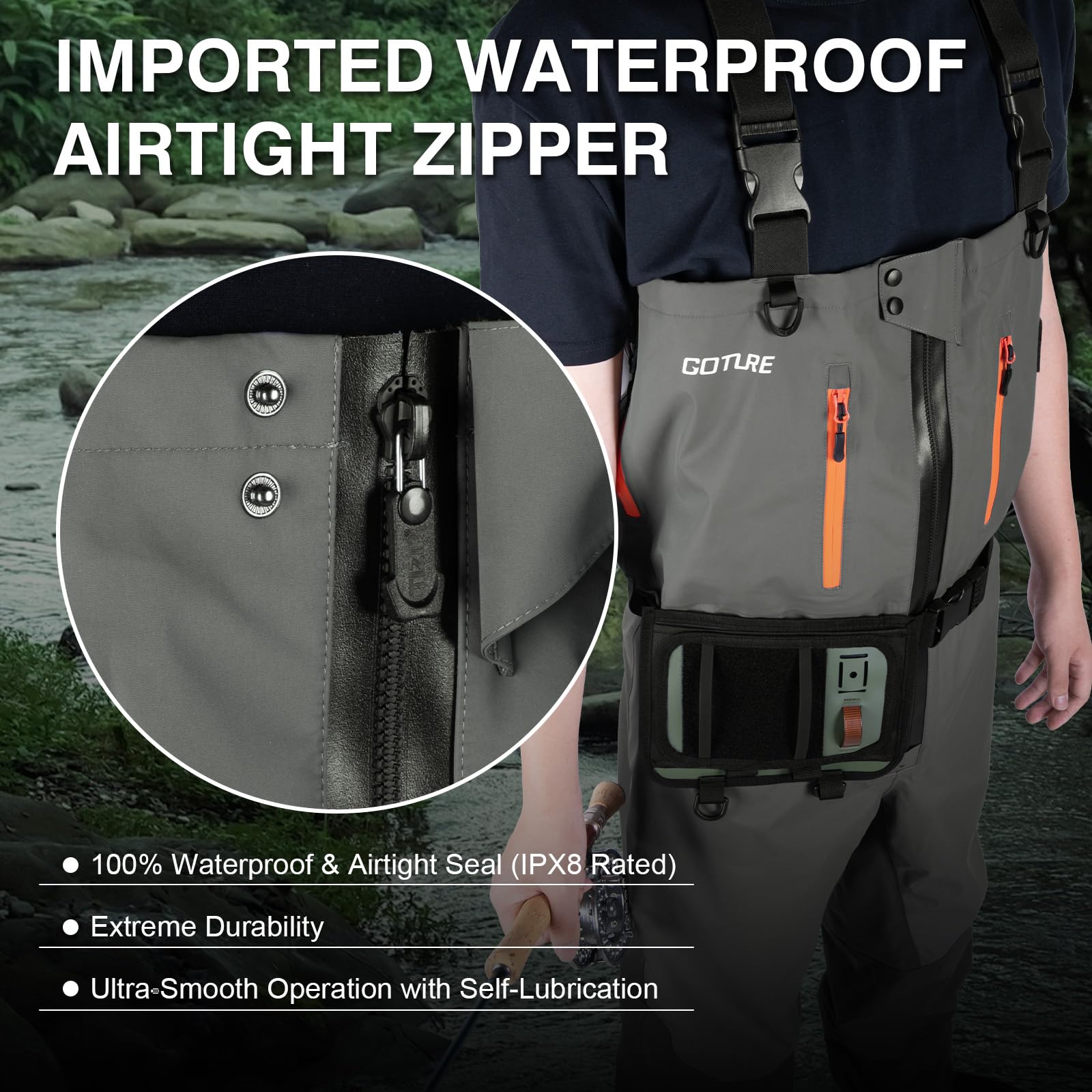 Goture 5-Layer Waterproof Fish - Fishing Waders review and price