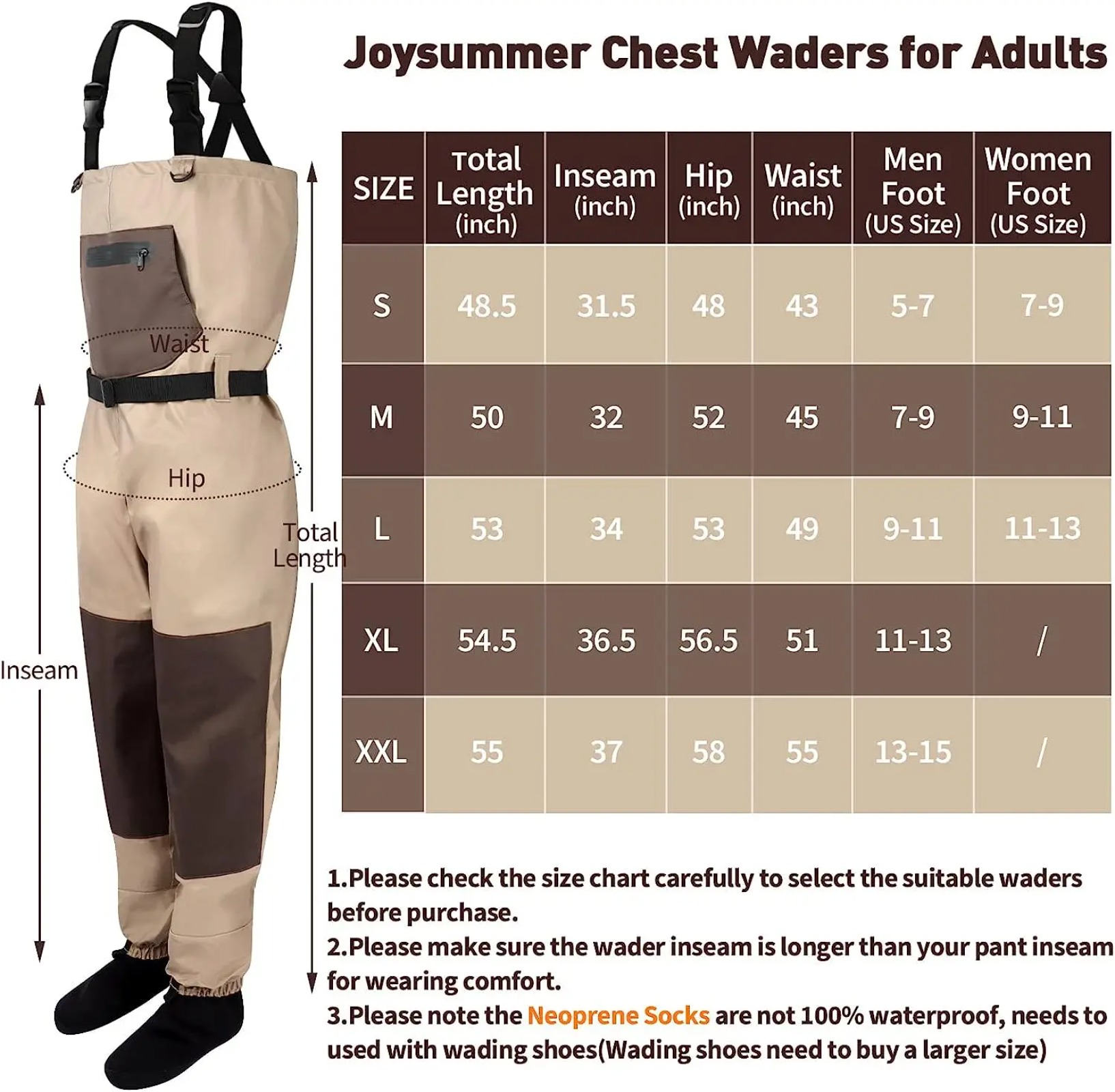 Goture 3‑Layer Breathable Wate - Fishing Waders review and price