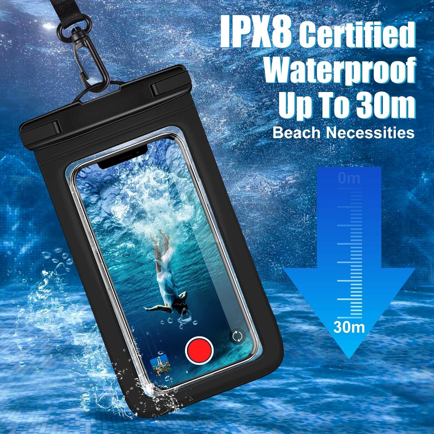 3 Pack Multicolor IPX8 Waterpr - Fishing Bag Waterproof review and price