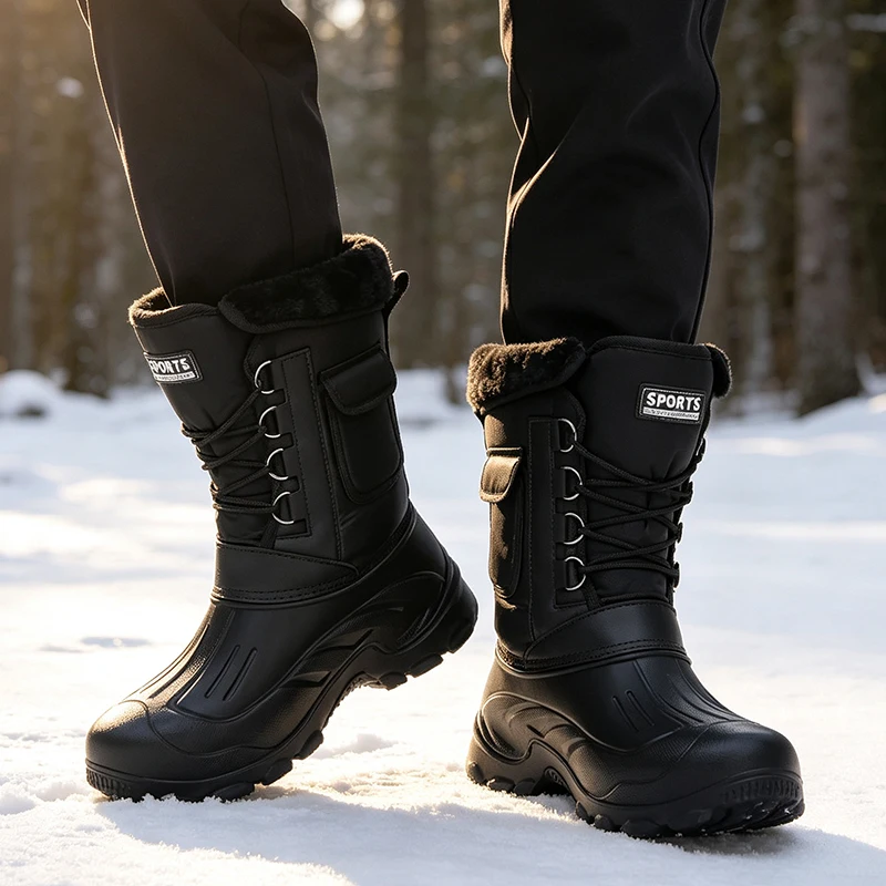 Men Winter Snow Boots Outdoor  - Fishing Boots review and price