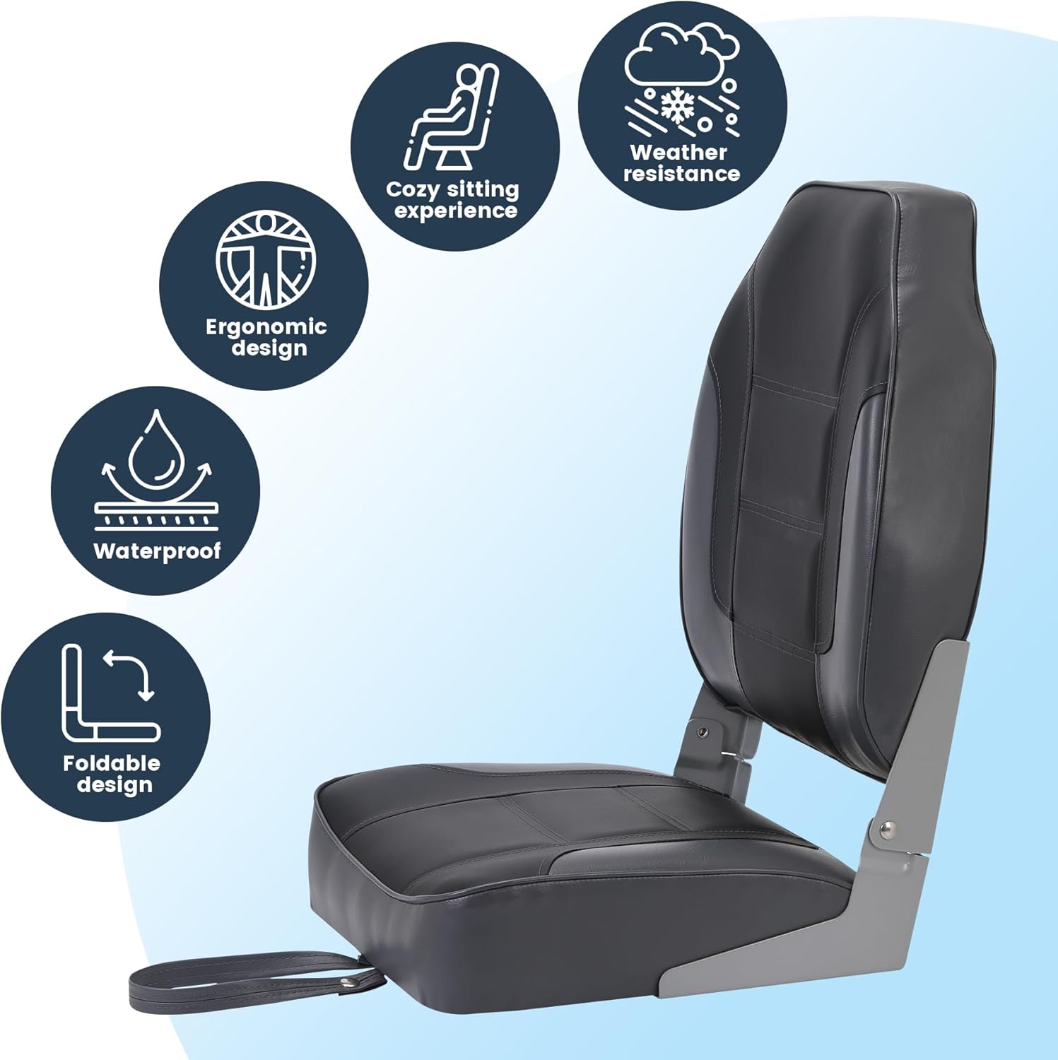 2 Pack Folding Boat Seats, Hig - Fishing Backpack review and price